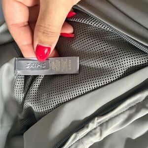 SKIMS Gray Mesh-Lined Jacket with Branded Tag